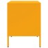 Mesita de noche de acero amarillo mostaza 36x39x50,5