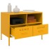 Mueble para TV acero amarillo mostaza 68x39x50,5