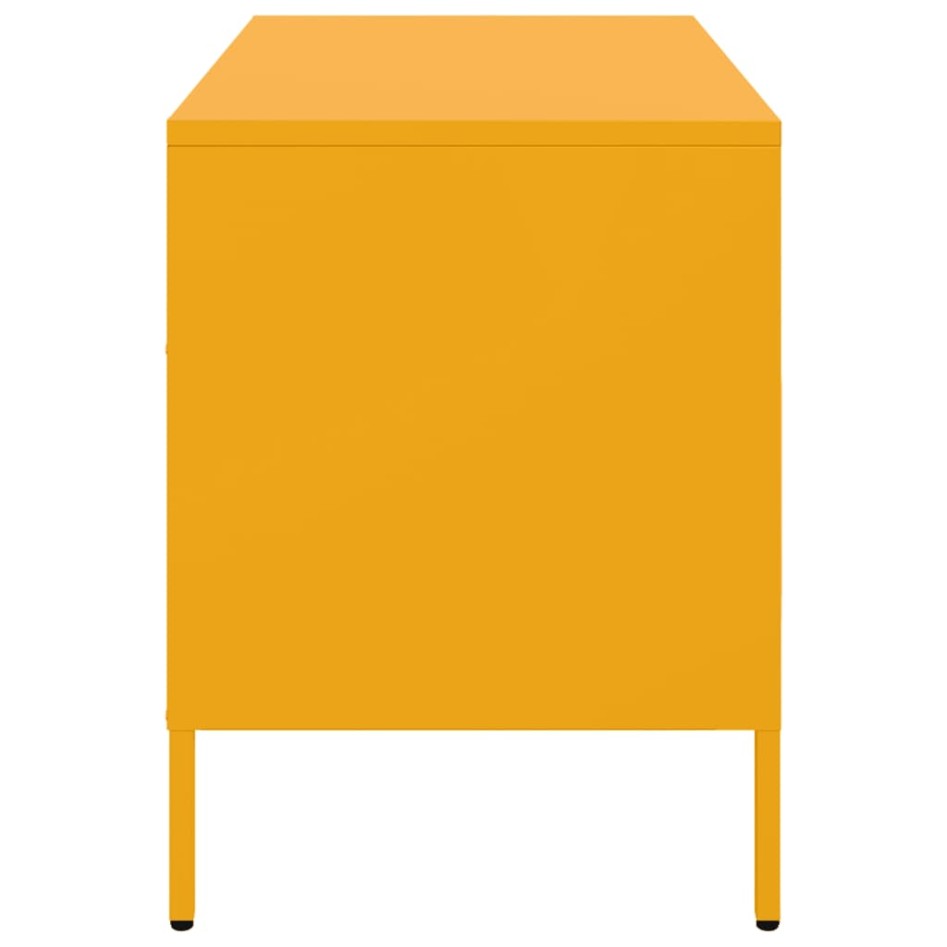 Mueble para TV acero amarillo mostaza 68x39x50,5