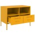 Mueble para TV acero amarillo mostaza 68x39x50,5