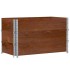 Jardinera de madera maciza de pino marrón 100x50