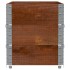 Jardinera de madera maciza de pino marrón 100x50