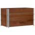 Jardinera de madera maciza de pino marrón 100x50