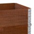 Jardinera de madera maciza de pino marrón 100x50