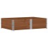 Jardinera de madera maciza de pino marrón 150x100