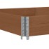 Jardinera de madera maciza de pino marrón 150x100