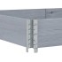 Jardinera de madera maciza de pino gris 150x100