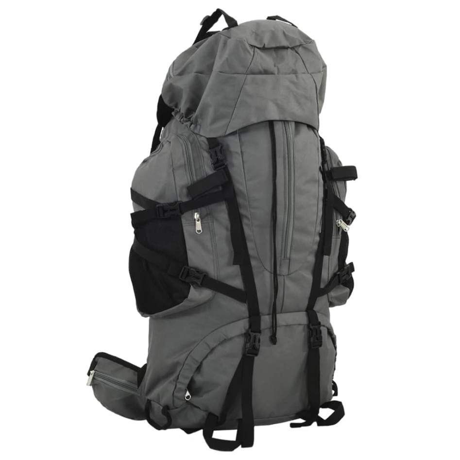 Mochila de senderismo tela oxford gris 60