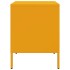 Mesita de noche de acero amarillo mostaza 36x39x50,5