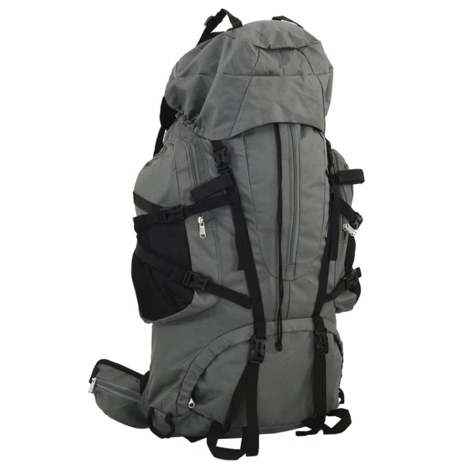 Mochila de senderismo tela oxford gris 100