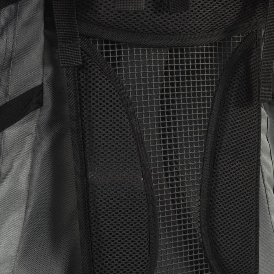 Mochila de senderismo tela oxford gris 100