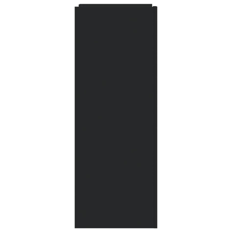 Mueble zapatero madera de ingeniería negro 52x37,5x100