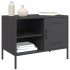 Mueble de TV acero negro 68x39x50,5