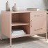 Mueble de TV acero rosa 68x39x50,5