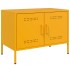 Mueble de TV de acero amarillo mostaza 68x39x50,5
