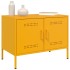 Mueble de TV de acero amarillo mostaza 68x39x50,5
