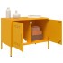 Mueble de TV de acero amarillo mostaza 68x39x50,5