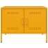 Mueble de TV de acero amarillo mostaza 68x39x50,5