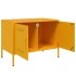 Mueble de TV de acero amarillo mostaza 68x39x50,5