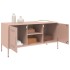 Mueble de TV de acero rosa 100,5x39x50,5