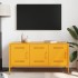Mueble de TV de acero amarillo mostaza 100,5x39x50,5