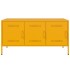 Mueble de TV de acero amarillo mostaza 100,5x39x50,5