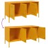 Mueble de TV de acero amarillo mostaza 100,5x39x50,5