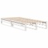 Estructura de cama sin colchón madera maciza blanca 90x190