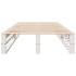 Estructura de cama sin colchón madera maciza blanca 90x190