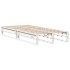 Estructura de cama sin colchón madera maciza blanca 90x190