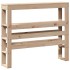 Cabecero de cama con estantes madera maciza de pino 90