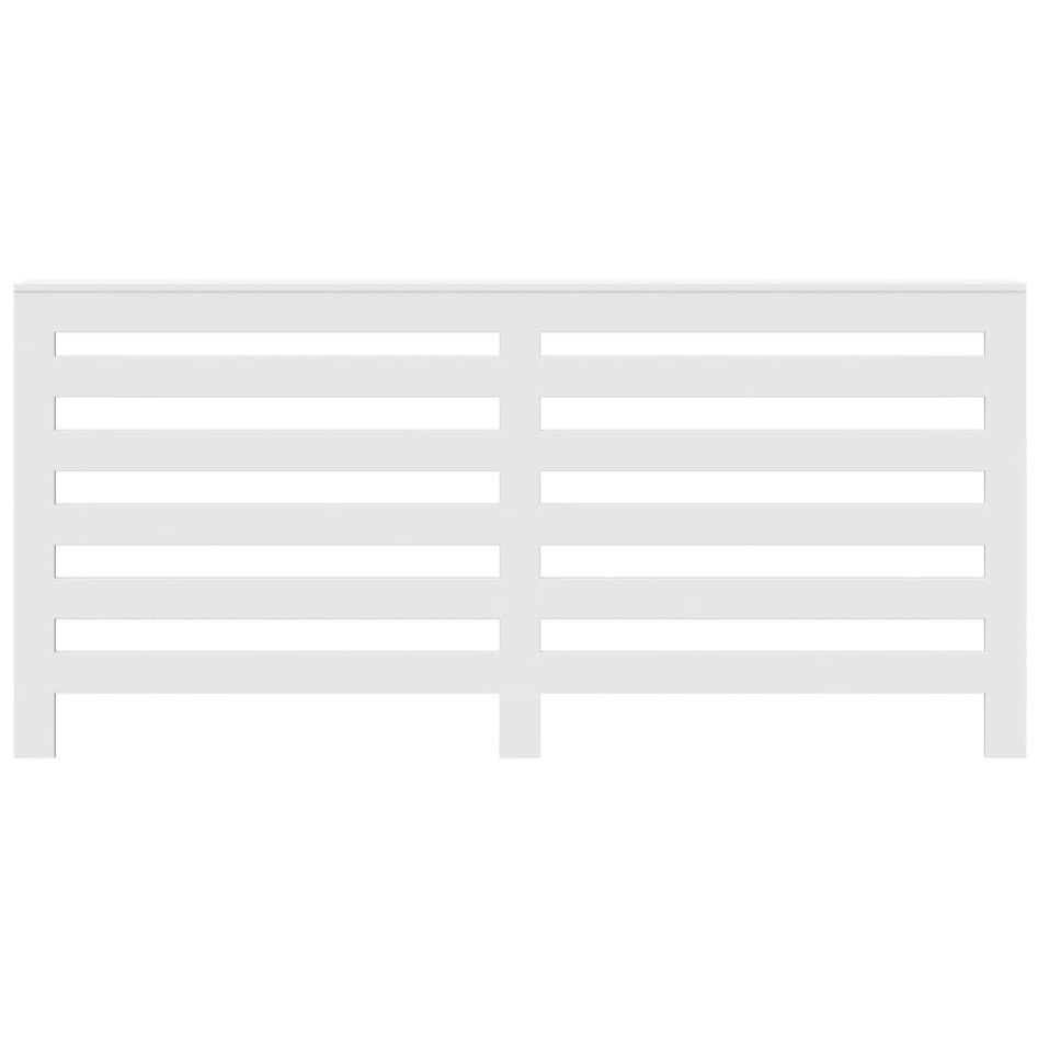 Cubierta de radiador madera de ingeniería blanco 175x20x82