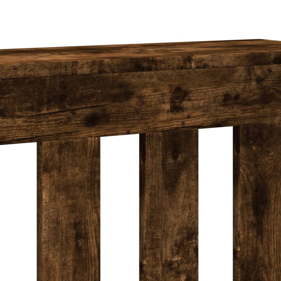 Cubierta de radiador madera color roble ahumado 175x20x82