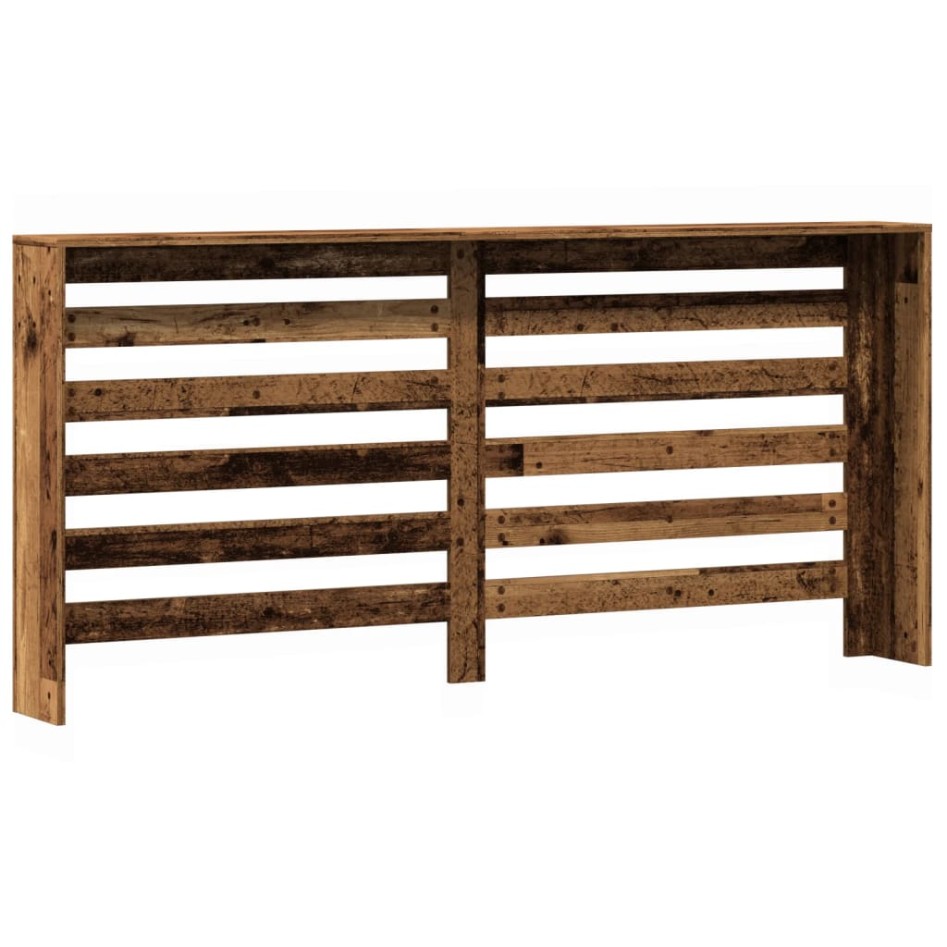 Cubierta de radiador madera color envejecido 175x20x82