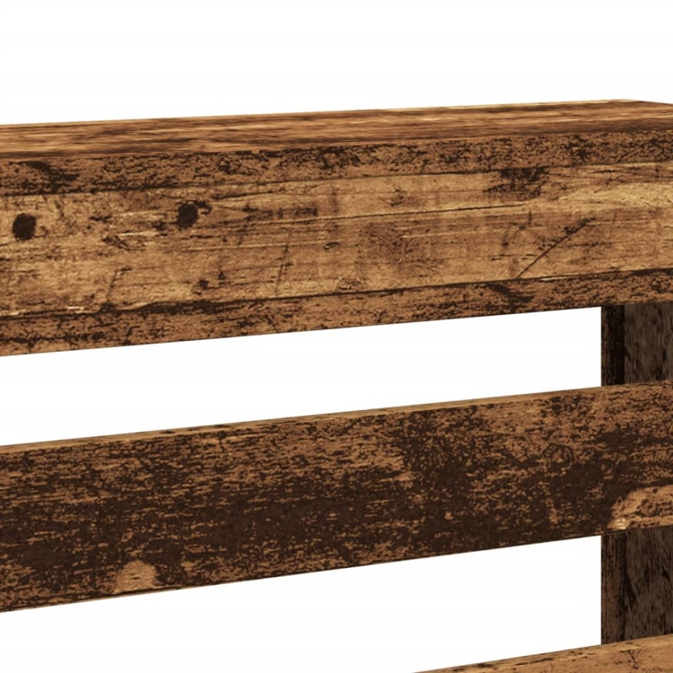 Cubierta de radiador madera color envejecido 175x20x82