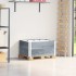 Collares de palets 2 uds madera maciza de pino gris 80x60