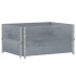 Collares de palets 2 uds madera maciza de pino gris 80x60