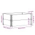 Collares de palets 2 uds madera maciza de pino gris 80x60