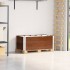 Collares de palets 2 uds madera maciza de pino marrón 100x50