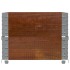 Collares de palets 2 uds madera maciza de pino marrón 100x50