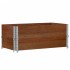 Collares de palets 2 uds madera maciza de pino marrón 100x50