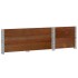Collares de palets 2 uds madera maciza de pino marrón 100x50
