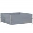 Collares de palets 2 uds madera maciza de pino gris 100x100