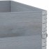 Collares de palets 2 uds madera maciza de pino gris 100x100