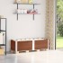 Collares de palets 2 uds madera maciza de pino marrón 150x50