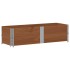 Collares de palets 2 uds madera maciza de pino marrón 150x50