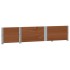 Collares de palets 2 uds madera maciza de pino marrón 150x50
