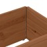 Collares de palets 2 uds madera maciza de pino marrón 150x50