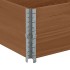 Collares de palets 2 uds madera maciza de pino marrón 150x50