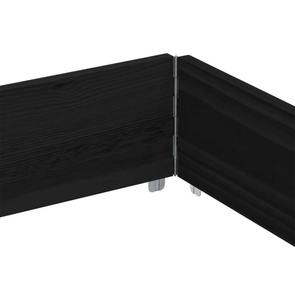 Collar de palet madera maciza de pino negro 150x100